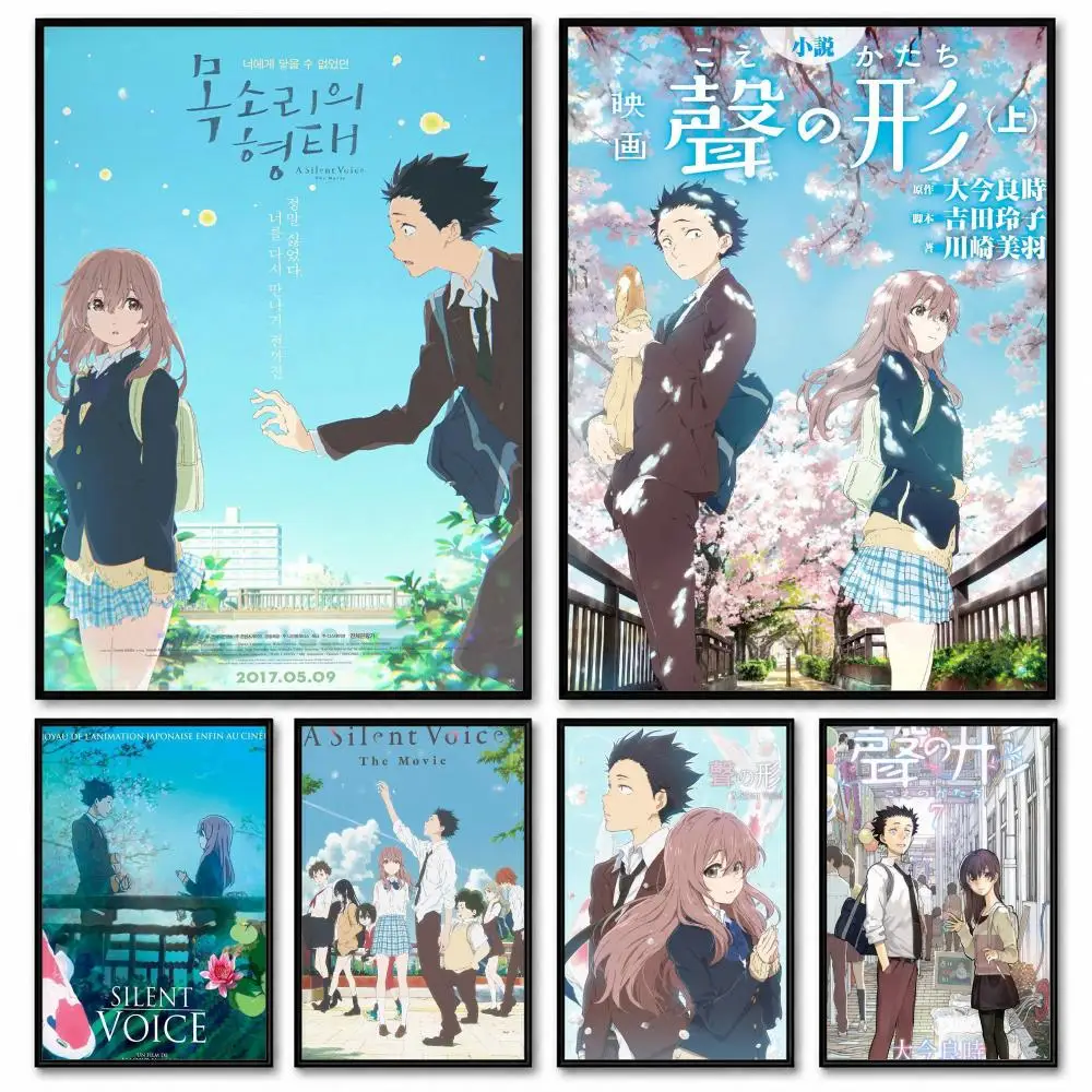 Anime A Silent Voice Poster Room Decor Home Wall Art Printing Waterproof Garage BedRoom Posters Gift