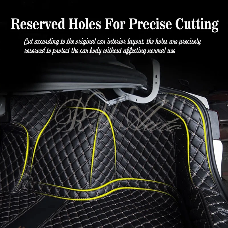 Leather Car Trunk Mats For GAC-Toyota iA5 2019 2020 2021 2022 2023 2024 2025 Anti-dirty Pads Cargo Covers Liner Auto Accessories