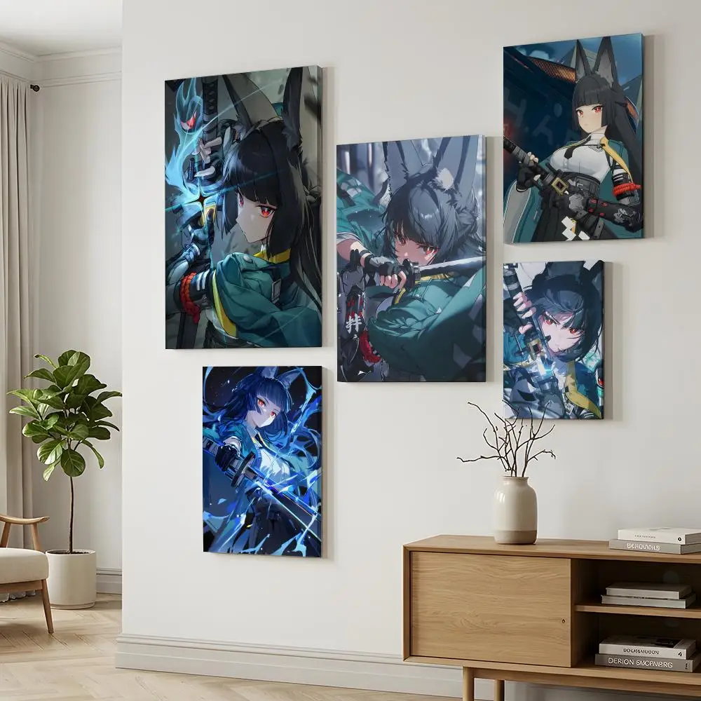 Hoshimi Miyabi Z-Zenless Zone Zero Poster Durable Painting Canvas Poster Wall Hanging Home Interior Decoration Art Mural Gift