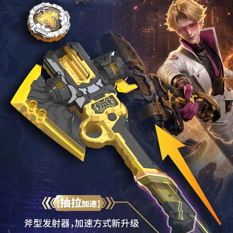 Genuine AULDEY Infinity Nado Spinning Top Launcher Battle Toy for Boys Axe Gyroscope Boys Surprise Gift Designer Toys Newly view 4