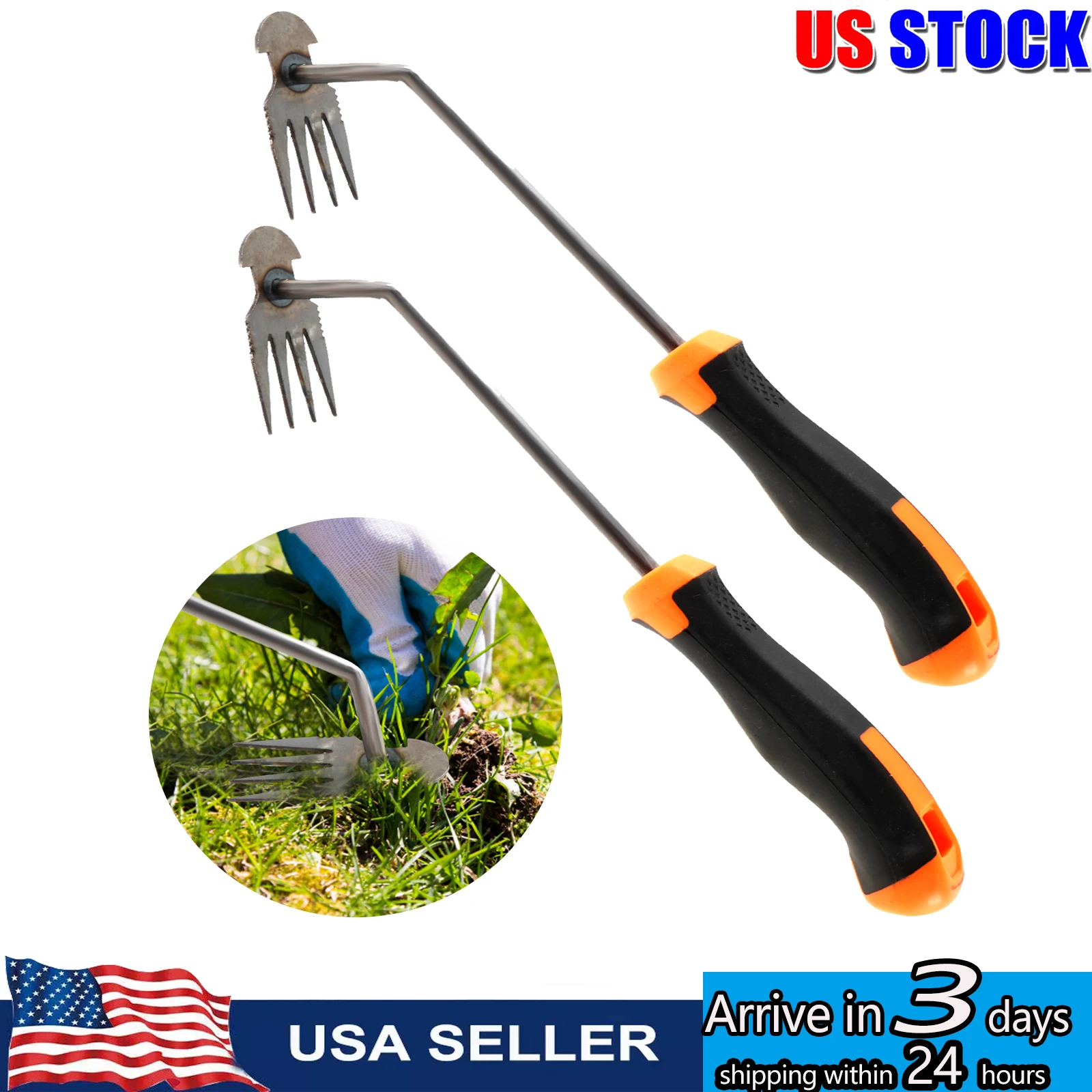 

2/4pcs Weed Puller Tool,Portable Garden Weeder Tool For Hand Weeder Puller for Vegetable Gardening Backyard Farm Garden tools