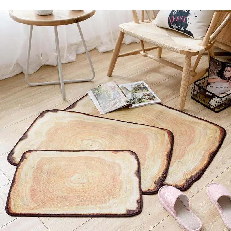 

Modern Style Simple Ring Thin Door Mat Non-slip Absorbent Home Floor Corridor Carpet 80cm * 120cm