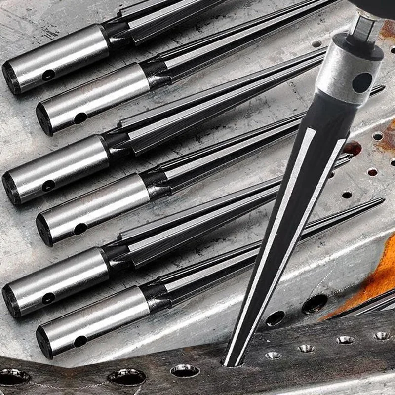 เครื่องมือตัดรูทรงกรวยแบบมือถือ รุ่น T-handle Taper Reamers สำหรับงานไม้ รูปทรงหกเหลี่ยม สำหรับเจาะรูบริดจ์พิน