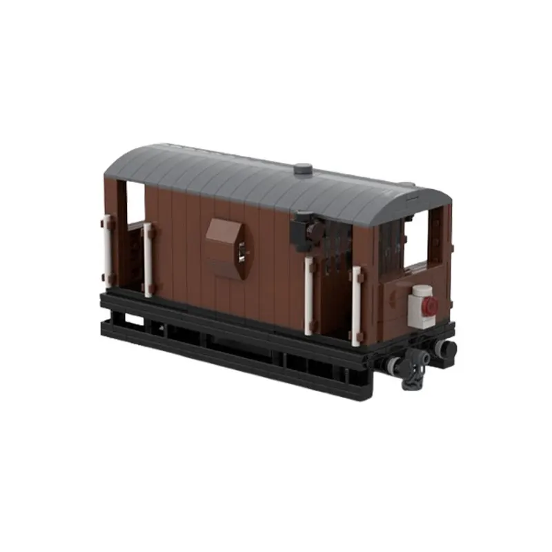 MOC-155469 Mini Train Series LNER Toad E Brake Van Wagon Desktop Ornament Collectible Education Model Brick Toy Birthday Gifts