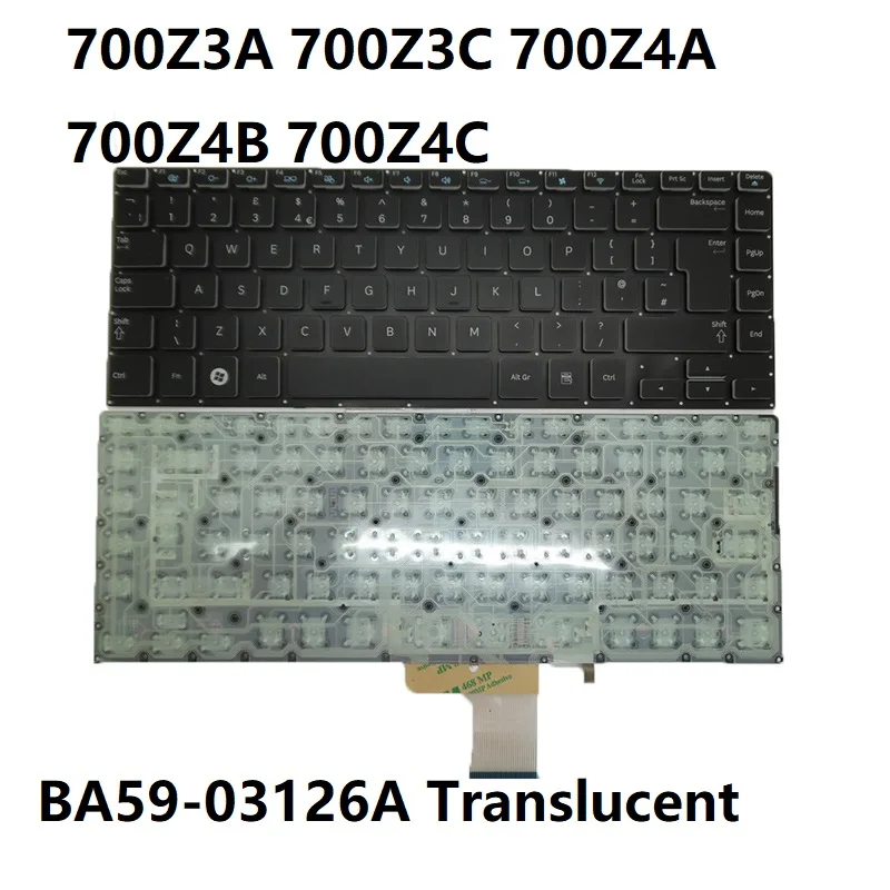 Teclado de Laptop Novo para Samsung NP700Z3A NP700Z3C NP700Z4A NP700Z4B NP700Z4C (Modelos UK 700Z3A 700Z3C 700Z4A 700Z4B 700Z4C)