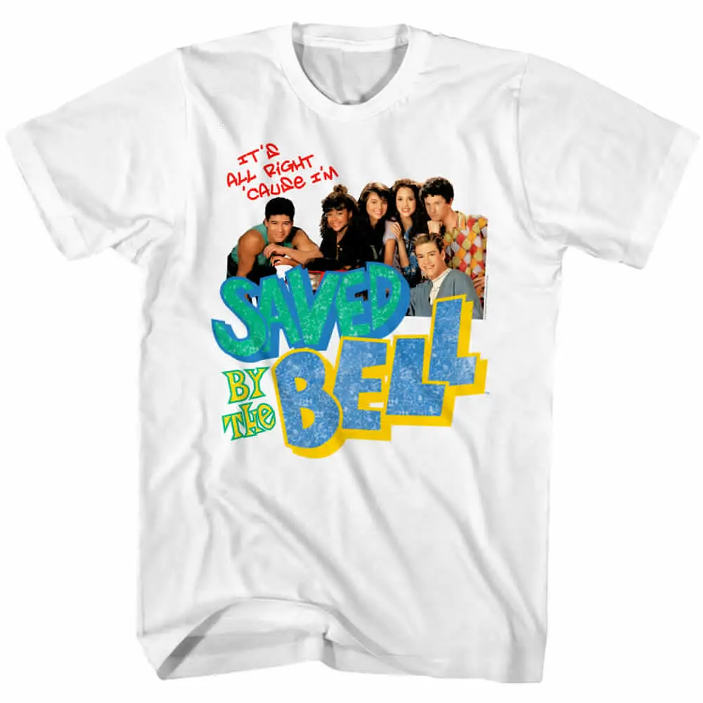 Saved By The Bell Title Screen Men'S T Shirt Zack Morris Slater Screech