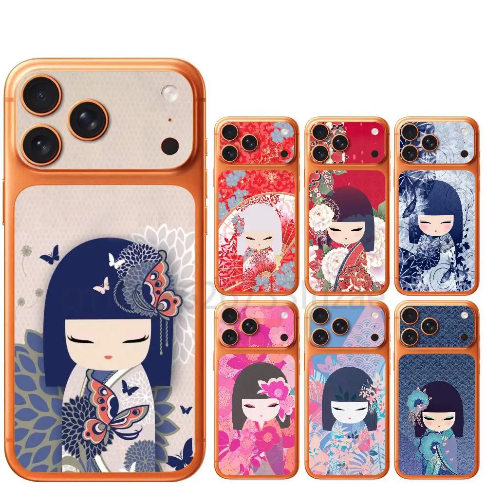 Kokeshi Doll Kimono Girl For iPhone 17 Pro 17 ProMax Anti-Scratch Protective Film