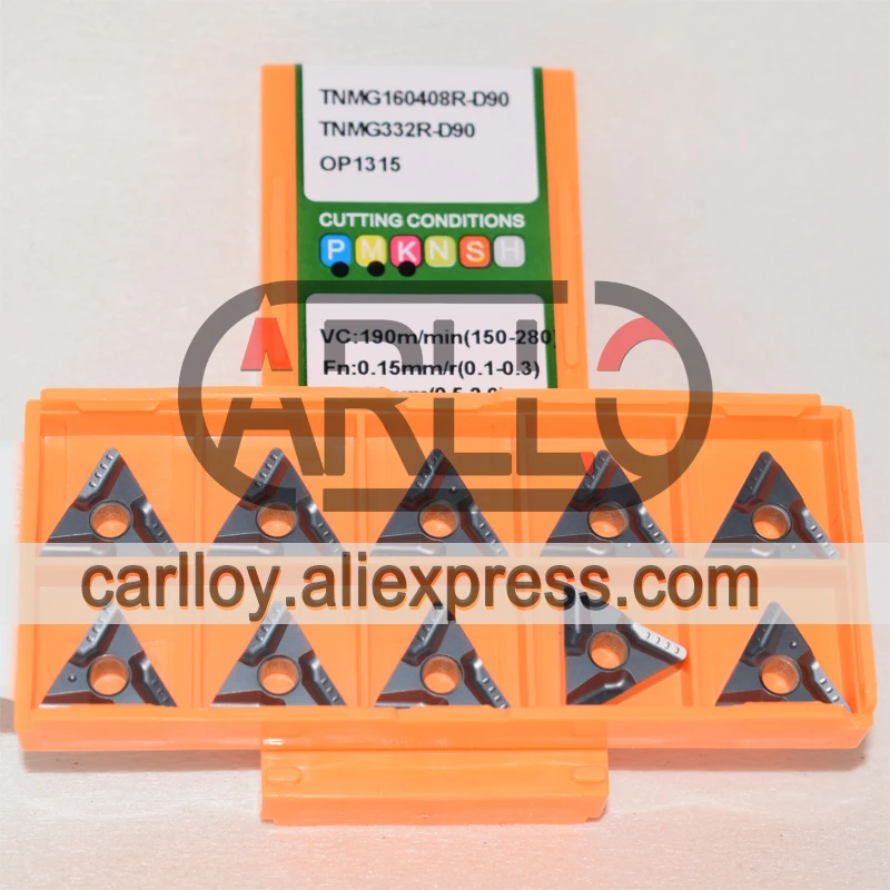 Imagem -02 - Ferramenta de Corte de Carboneto para Desbaste de Aço e Tnmg160404r-d90 Tnmg160408r-d90 Tnmg160408r-d90 Op1315 Aço Inoxidável