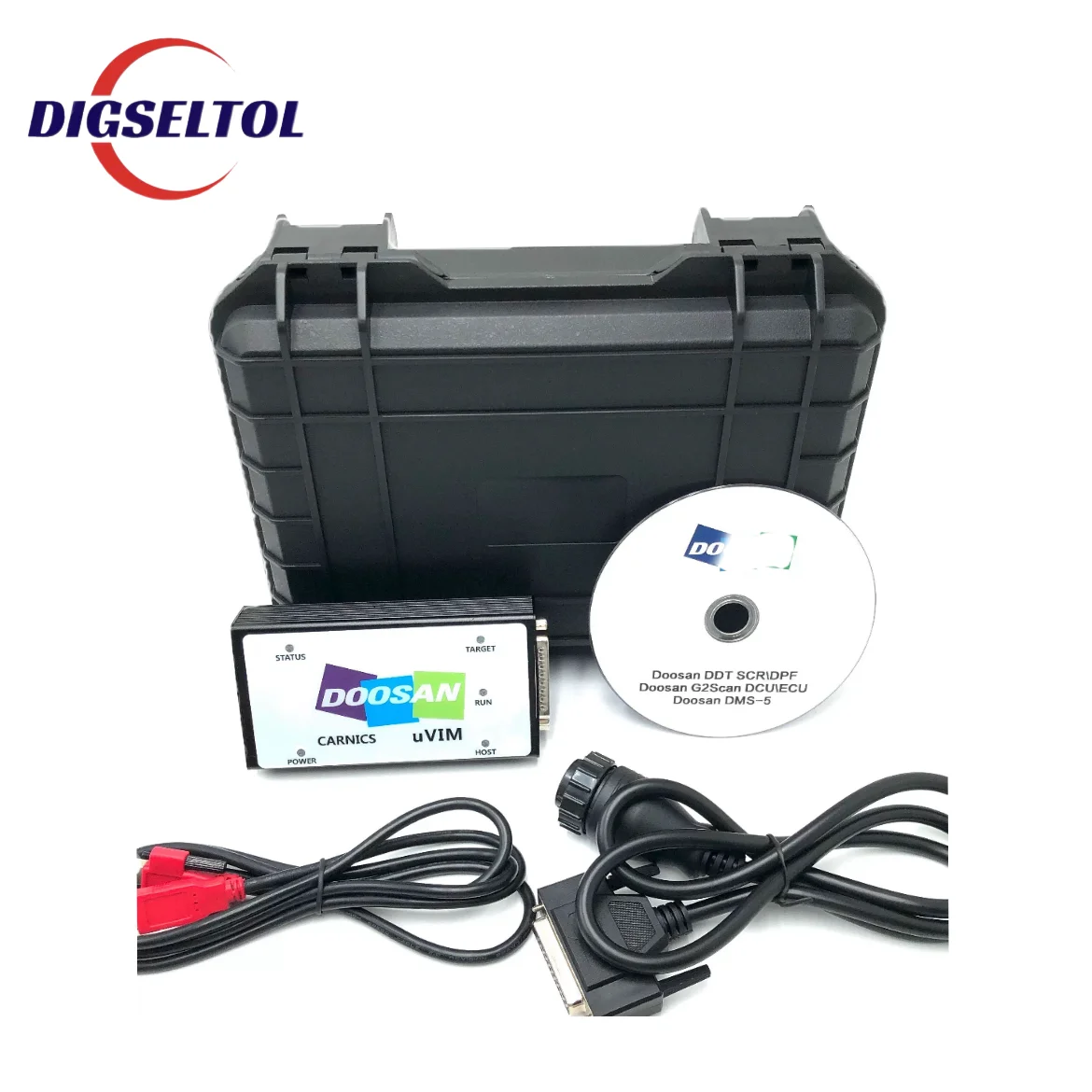 

Doosan diagnostic tool uvim engine fault detector interface DDT SCR DPF DCU ECU excavator forklift scanner fault detection