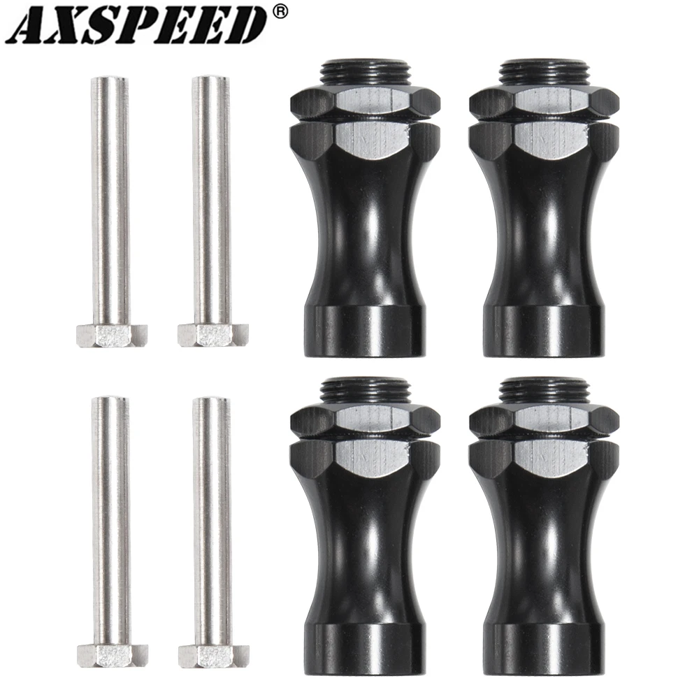 

AXSPEED 4Pcs 12mm to 17mm Wheel Hex Adapter Extension Conversion Nuts for 1/10 Car Modified 1/8 Buggy Truck Car Parts