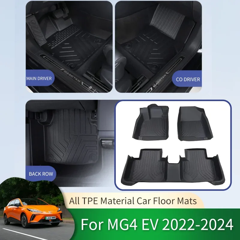 

for MG4 EV Mulan EH32 2023 2024 Full Surround Car Waterproof Non-slip Floor Mats Car Waterproof Protective Liner Foot Pad Carpet