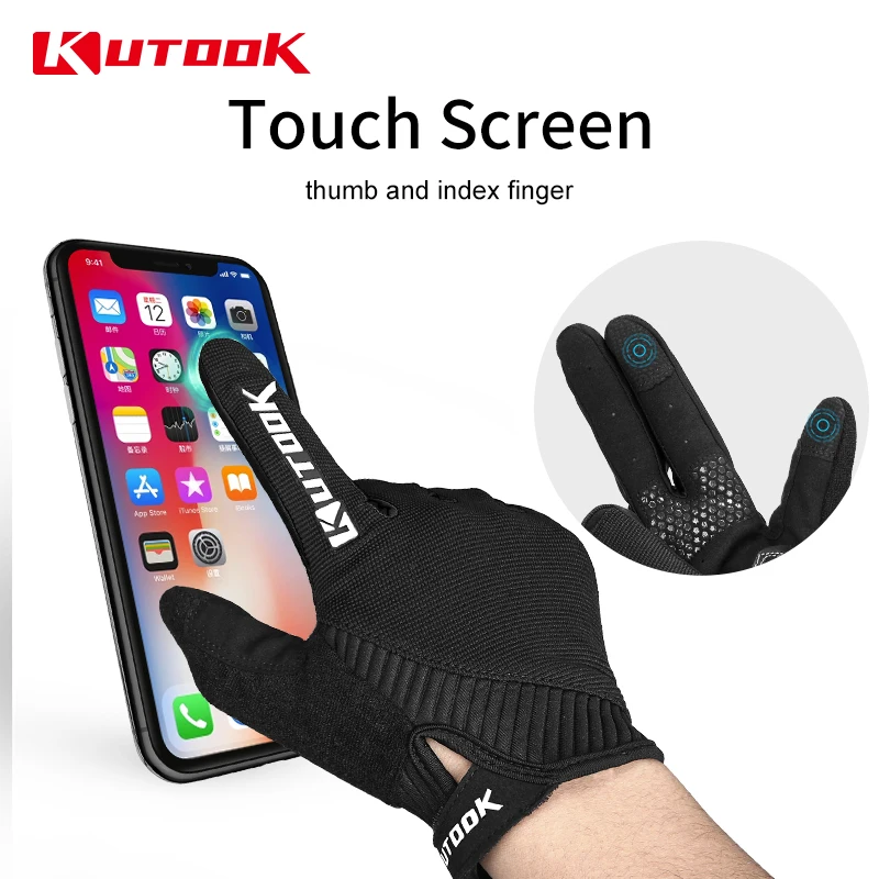 INBIKE قفازات ركوب الدراجات المشي لمسافات طويلة في الهواء الطلق تسلق الجبال وسادة النخيل الكاملة ملموس تنفس عدم الانزلاق منشفة عرق الدراجة الملحقات