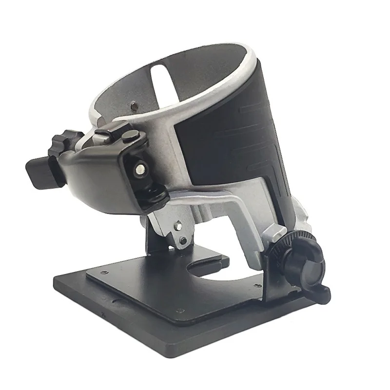 Aluminum Trimmer Router Base Woodworking Electric Trimmer Slotting Base Replacement Power Tool Accessory Hardware