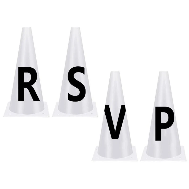 

4/8pcs Dressage Letter Cones Event Stable Training Cones Easy to Set Up