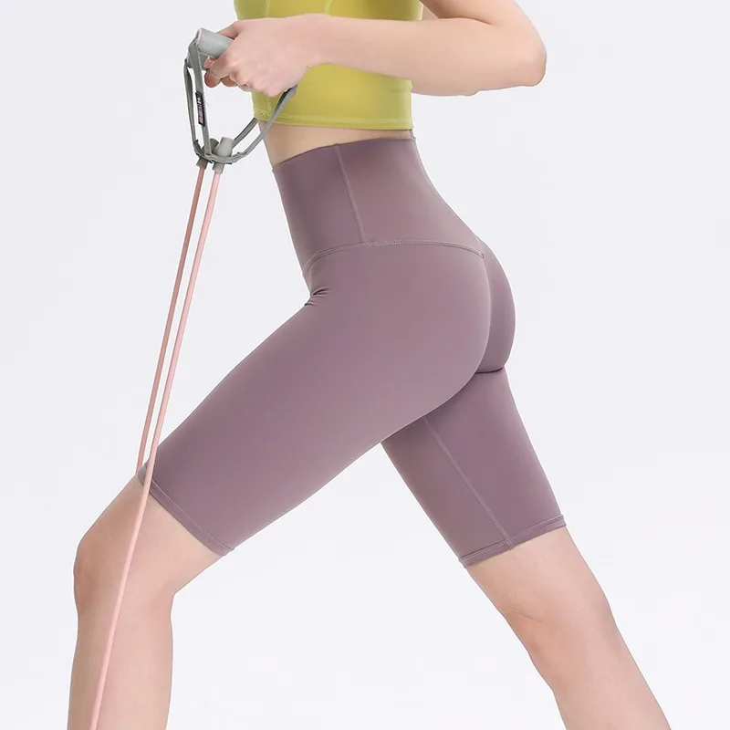 High-waisted butt-lifting leggings for men and women, elastic tight-fitting workout pants with tummy control, no awkward seams,