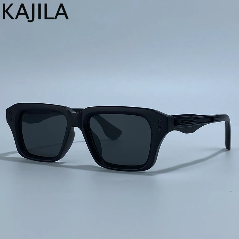 Retro Polarisierte Quadratische Punk Sonnenbrille Männer 2026 Luxus Marke Designer Klassische Fahren Schild Sonnenbrille für Männliche Shades UV400 – Detail 2