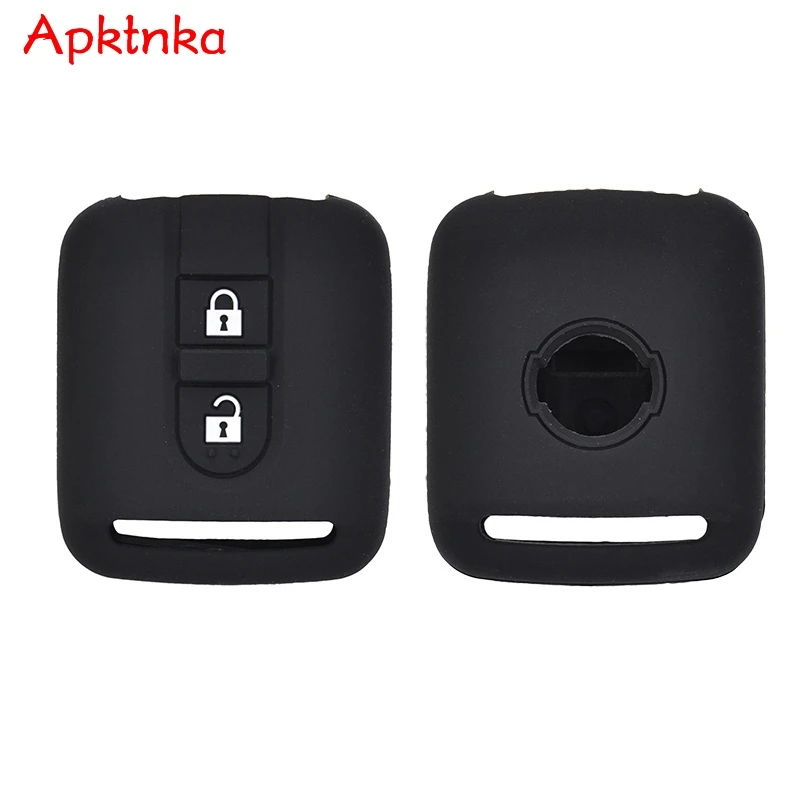 Apktnka Silicone Key Fob Case Cover For Nissan Qashqai Micra Navara Almera Cabstar Note NV200 M20M Patrol Shell Holder Protector