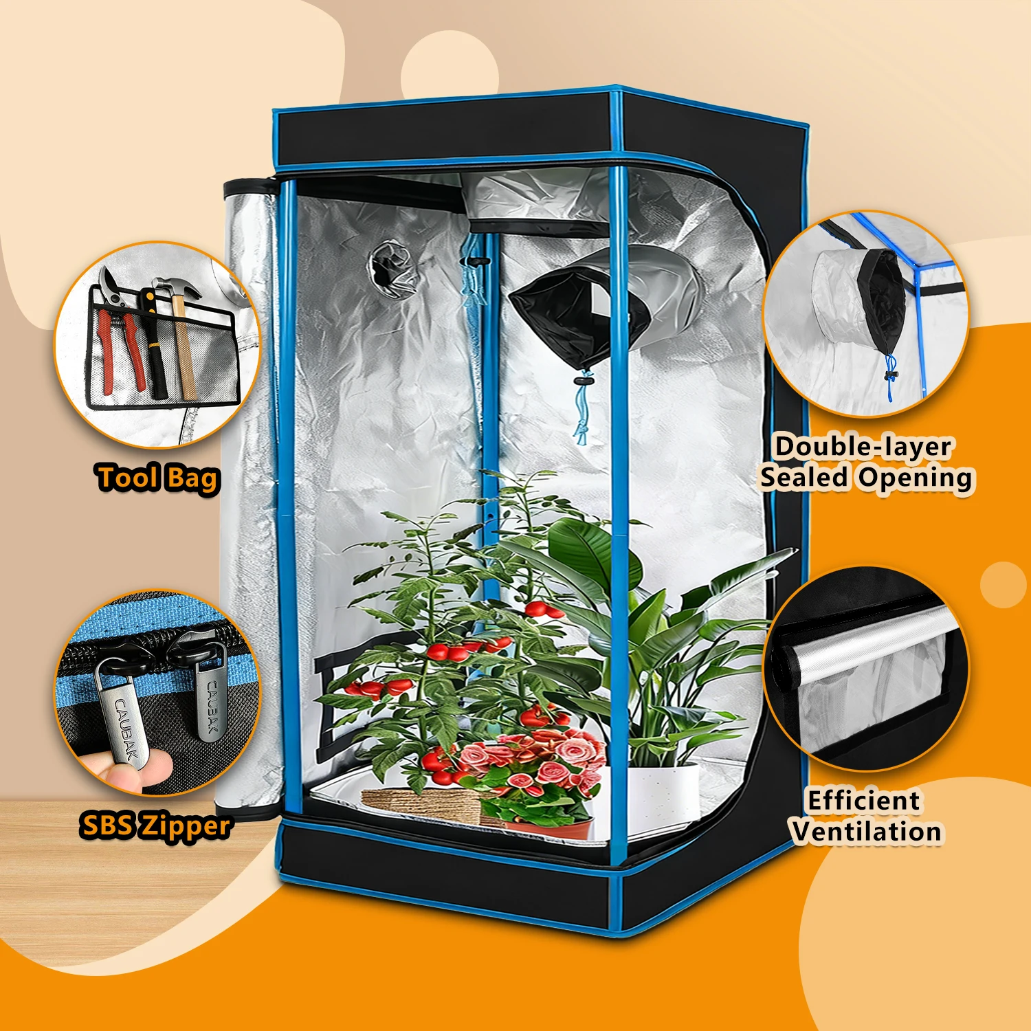 Tenda Tanam Dalam Ruangan 50X5 - Grow Tent 4X4 ulasan dan harga