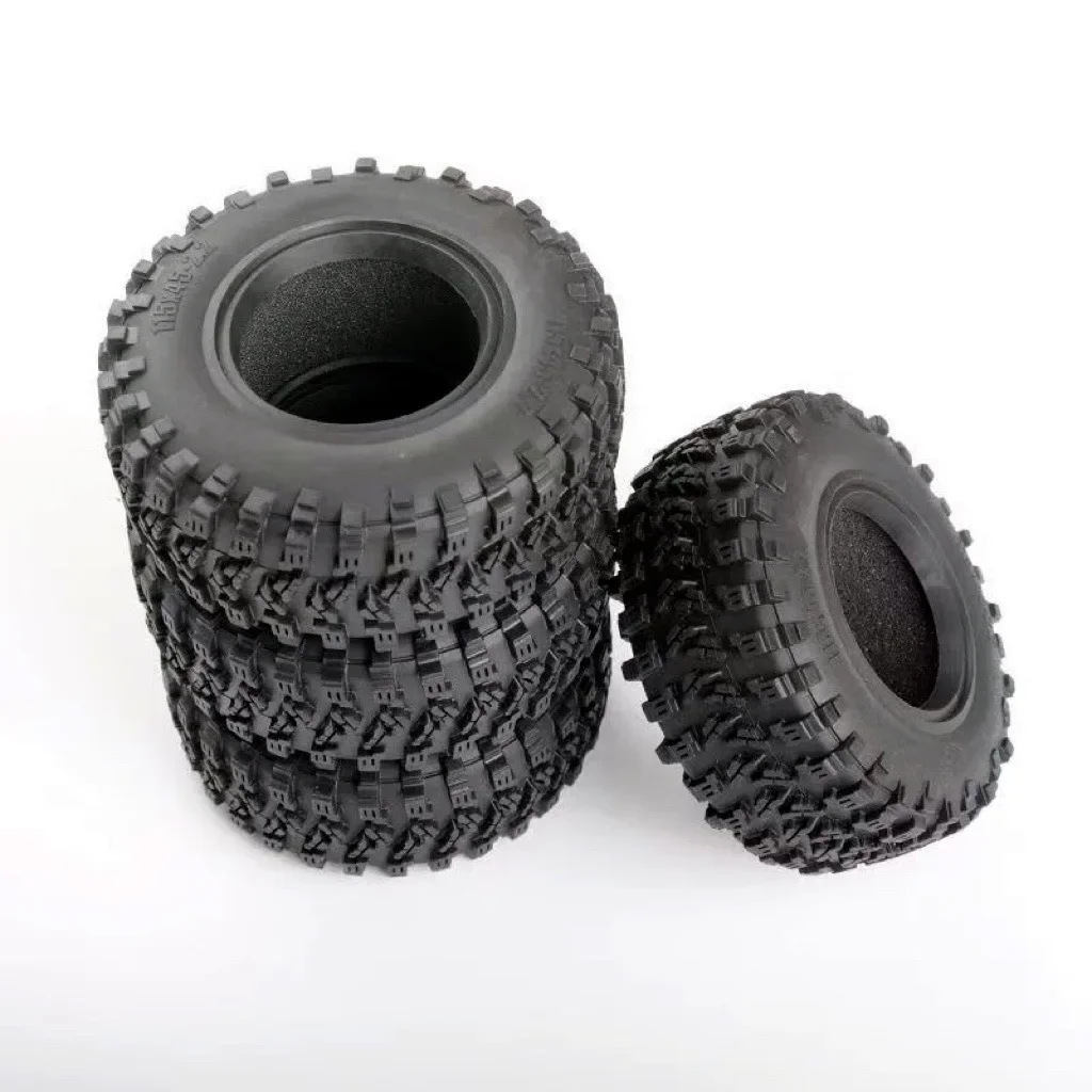 

4PCS 115MM 2.2 Rubber Big Tires Wheel Tyres for 1/10 RC Crawler Car Axial Wraith SCX10 Capra Traxxas TRX4 TRX6 D90