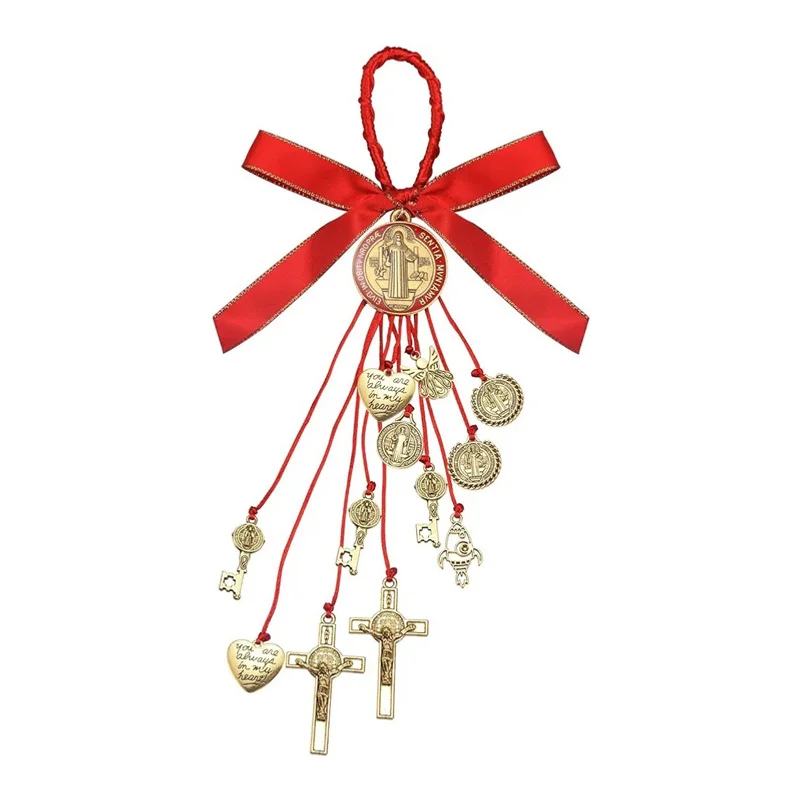 Alloy jewelry woven pendants, car ornaments, door and home decorations, Christmas, Halloween, Easter gifts 3