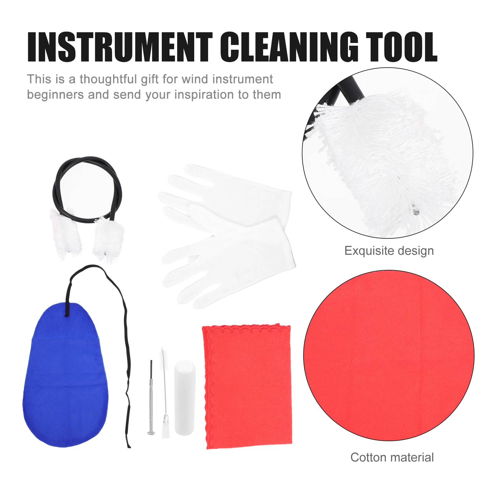 

Orchestra Instruments Cleaning Tool Tone Hole Brush For Clarinet Saxophone Small Size Soft Gloves Musical Instrument Supply