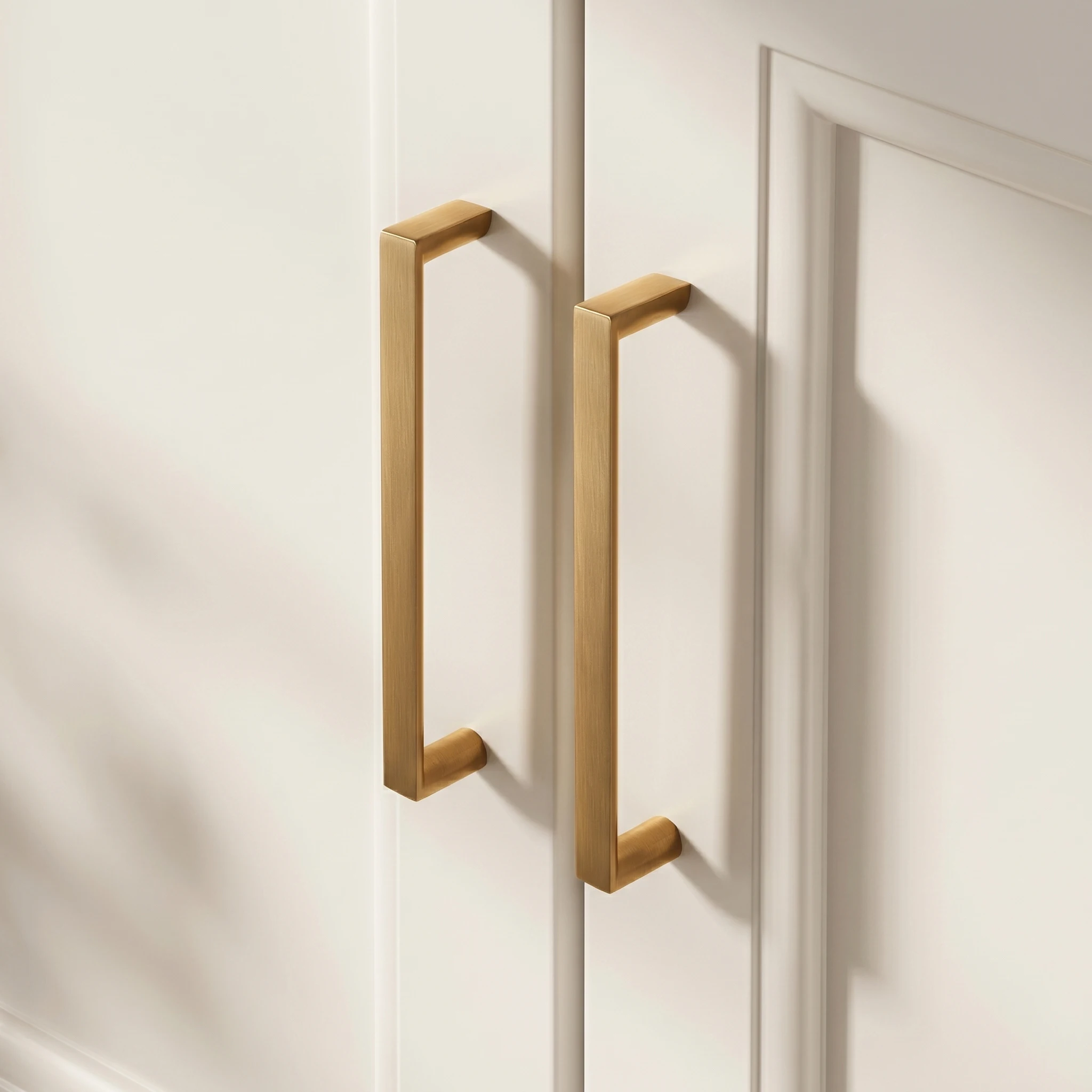 1/10pcs Brass wire-drawn color European-style minimalist cabinet wardrobe drawer shoe cabinet furniture handle wardrobe handle