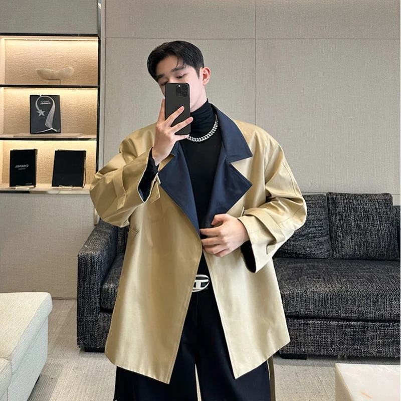 

Осень 2023, мужское повседневное пальто Jaet, стеганое контрастное цветное апейское дизайнерское пальто Sensation, высококачественное зимнее молодежное пальто