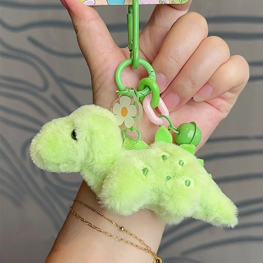 Simple Design Dopamine Dinosaur Pendant Fashionable Material Dinosaur Keychain Soft Texture Niche Dinosaur Keyring