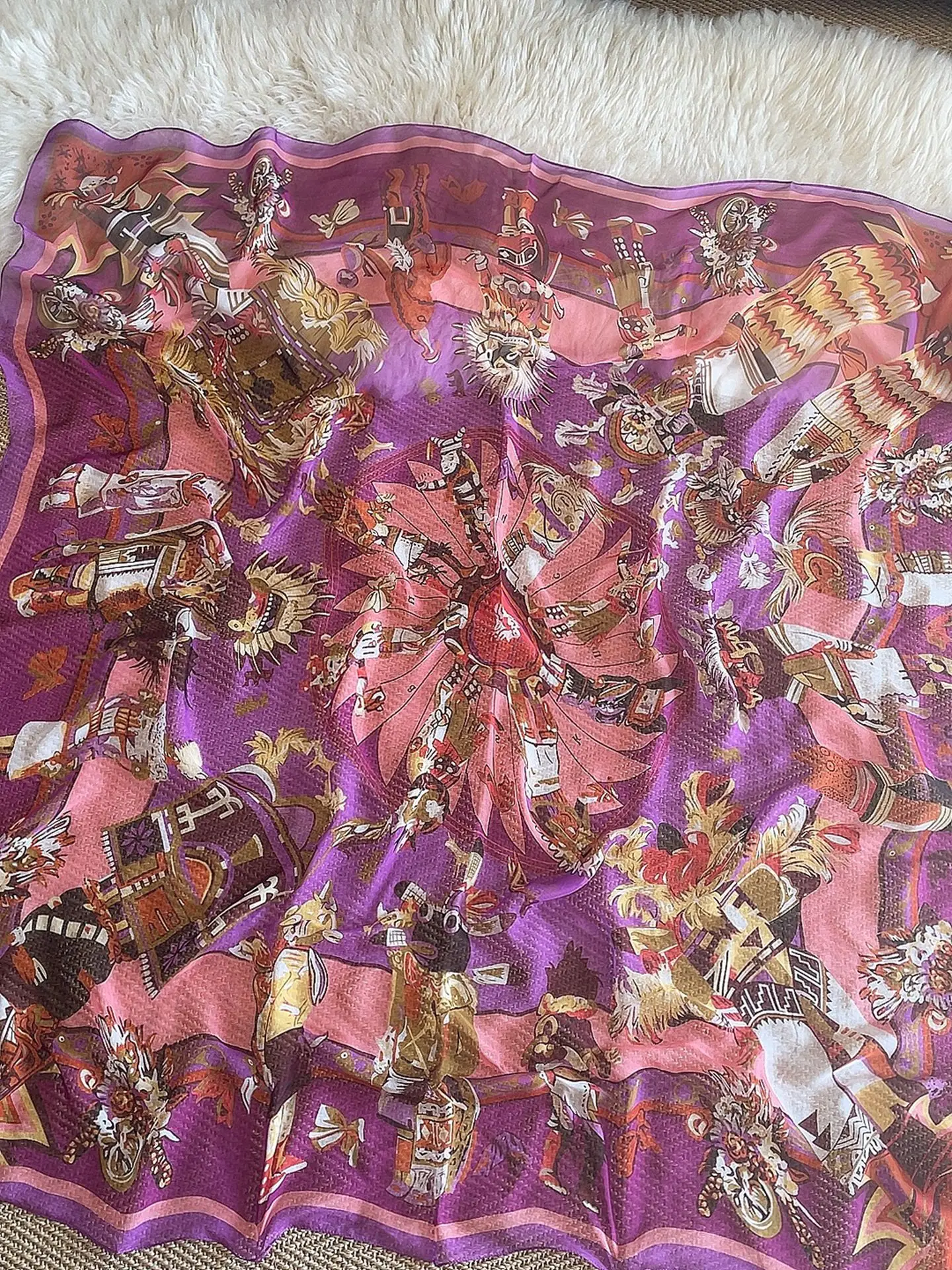 40-センチメートルシルクスカーフ防塵薄型サテンプリント多用途大型正方形スカーフオールシーズン用女性のファッションアクセサリー