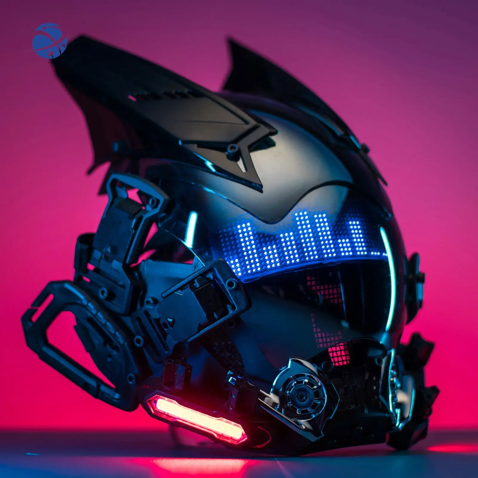 

Cyberpunk Helmet Mask Glowing Halloween Helmet Cosplay Cyberpunk Costume Helmet