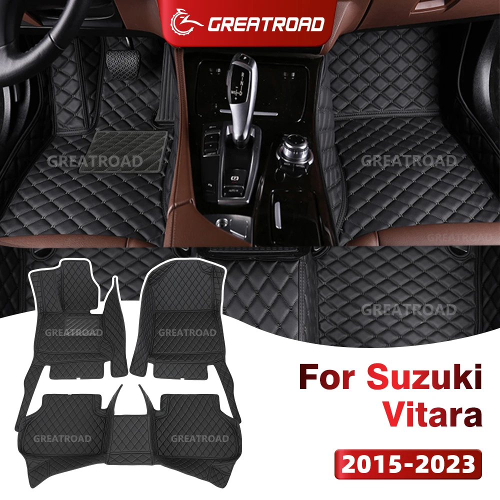 

GREATROAD For Suzuki Vitara (5-Seat) 2015-2023 Custom Car Floor Mat Auto Carpet Cover Interior Accessories