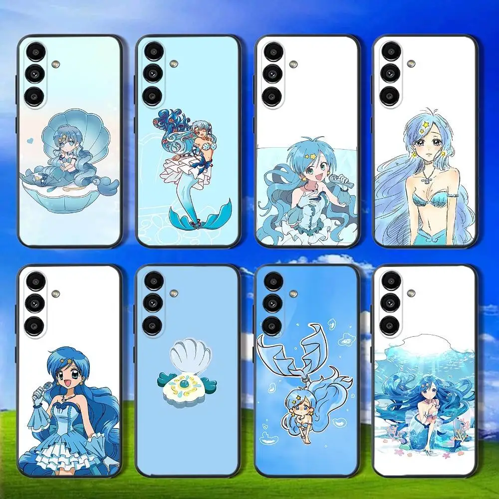 

M-Mermaid M-Melody Pichi Hanon Hosho Phone Case For Samsung Galaxy A13,A21s,A22,A31,A32,A52,A53,A71,A80,Soft Black Shell