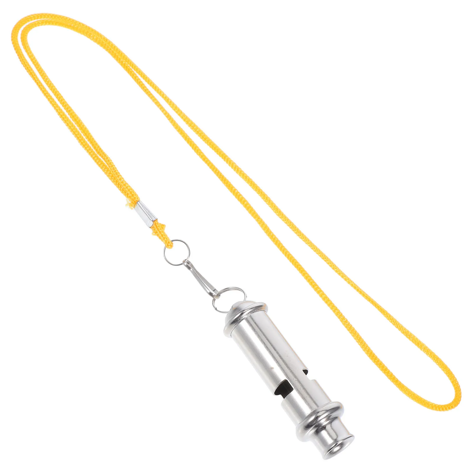 صفارة من الفولاذ المقاوم للصدأ للبقاء في الهواء الطلق، حمامة تدريب الكلاب بصوت عالٍ وواضح، سلسلة مفاتيح محمولة للتخييم والمشي لمسافات طويلة والاستخدام في حالات الطوارئ