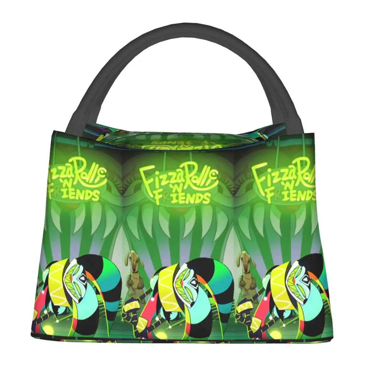 Anime Helluva Boss Fizzarolli Insulated Lunch Bag for Women Kids Leakproof Food Boxes Thermal Lunch Box Tote