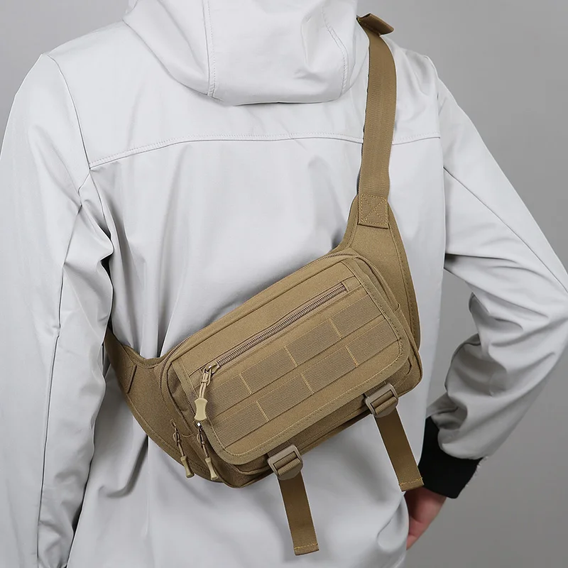 

Модная многофункциональная нагрудная сумка, многокомпонентная сумка для хранения, мужская сумка через плечо, подходит для ежедневного использования, занятий спортом, ездой на велосипеде и т. д.