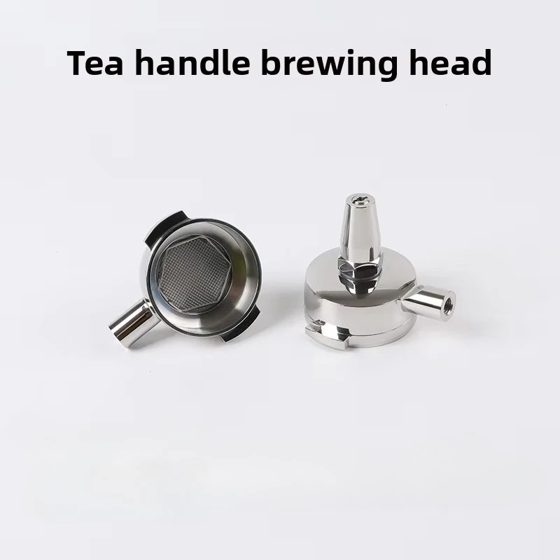 58mm Tea Extraction Portafilter for E61 Group Head 304 Stainless Steel Tea Handle with Precision Filter for Commercial Home