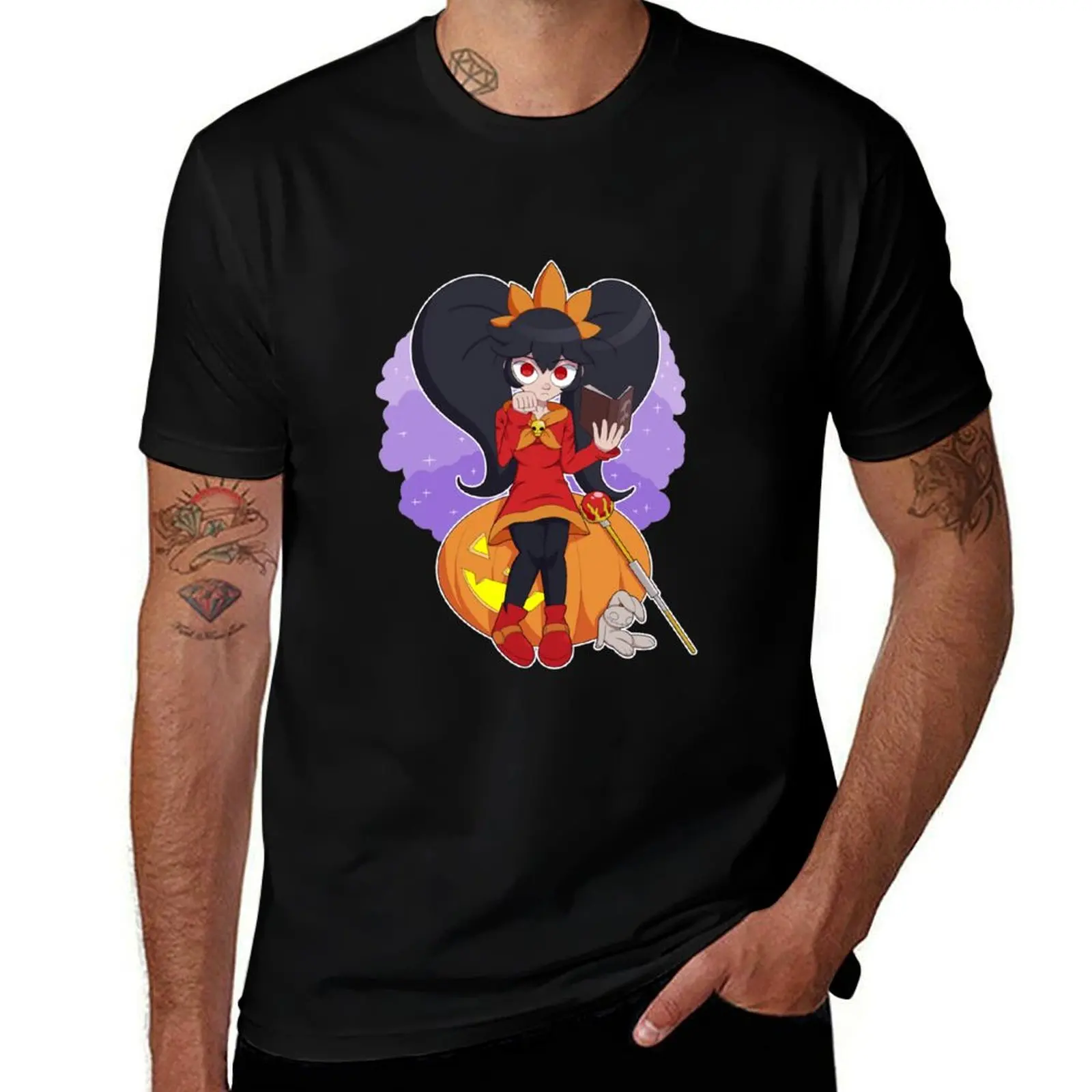 WarioWare: Ashley on a Pumpkin T-Shirt Tough Fabric Work Tee T-Shirt