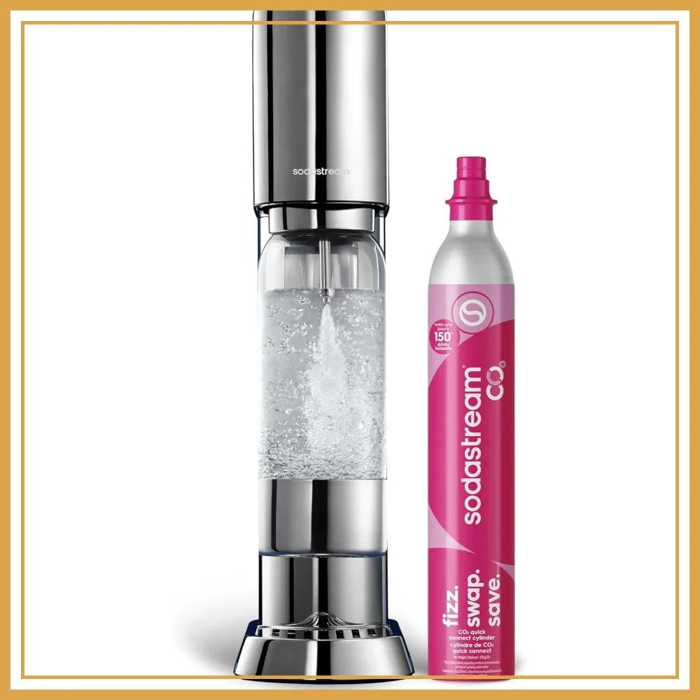 

Premium Stainless Steel Sparkling Water Maker Kit - Includes CO2 and Carbonating Bottle