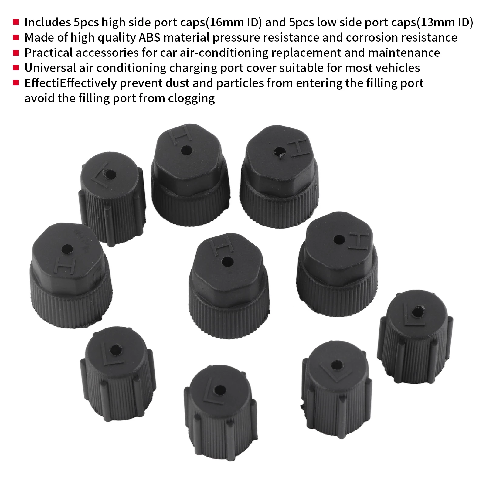 에어컨 서비스 A/C 수리 냉매 충전 포트 커버 자동차 액세서리 A/C 포트 커버