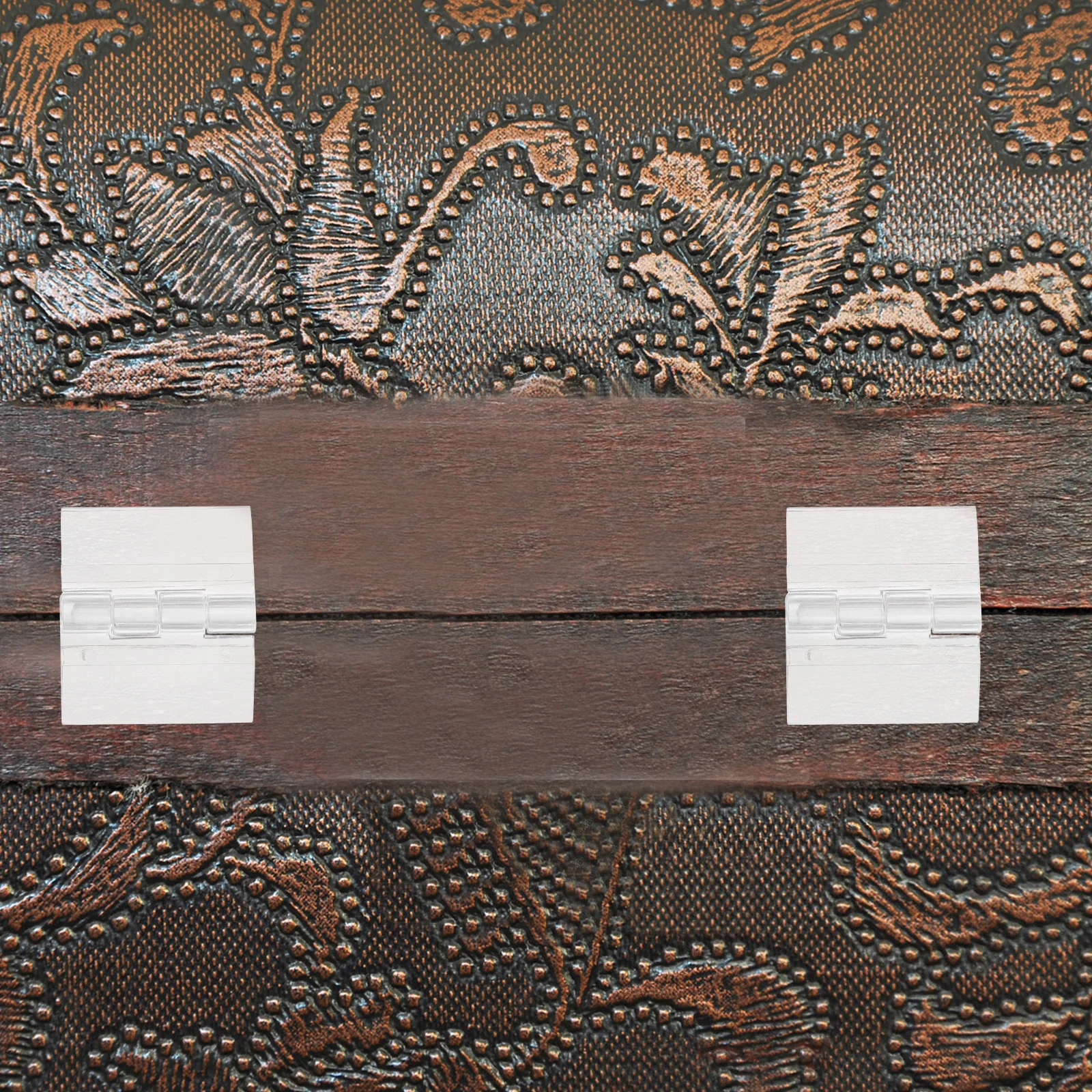 4Pcs Acrylic Hinges Self-Adhesive Transparent Hinge Replacement for Glass Box Cabinet Door Small Hinges for Furniture Craft