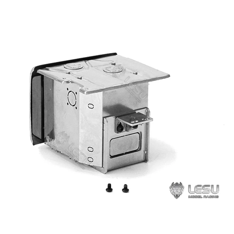 RC 1/14 Metall-Werkzeugkasten für Tamiya Hydraulikbagger, Lader, Muldenkipper, für VOLVO Anhänger-Kipper, DIY-Teile – Detail 7