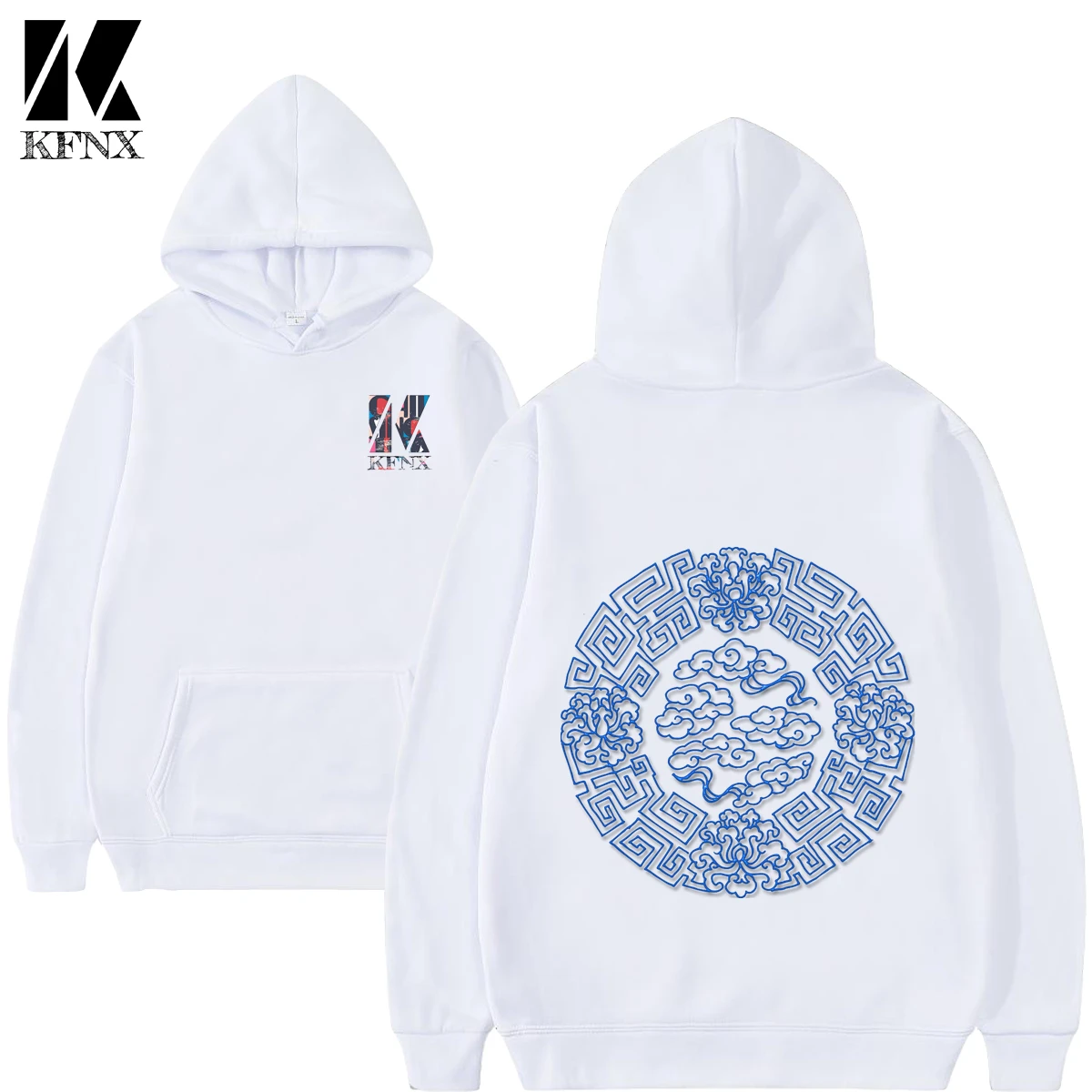 

2024 KFNX Sports brand New Men's Fashion 3D Digital Printing Hooded Sweatshirt Hoodie Loose Casual Daily Street Sweater Tops