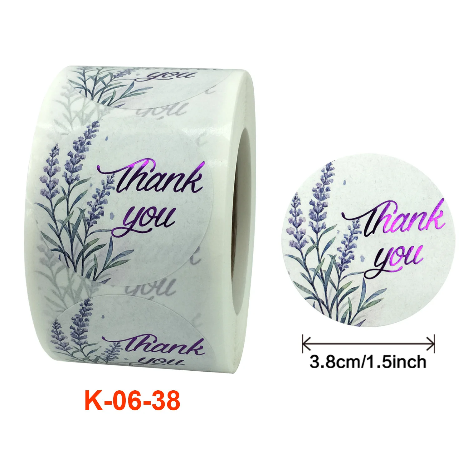 500Pcs lavender pattern colorful font 