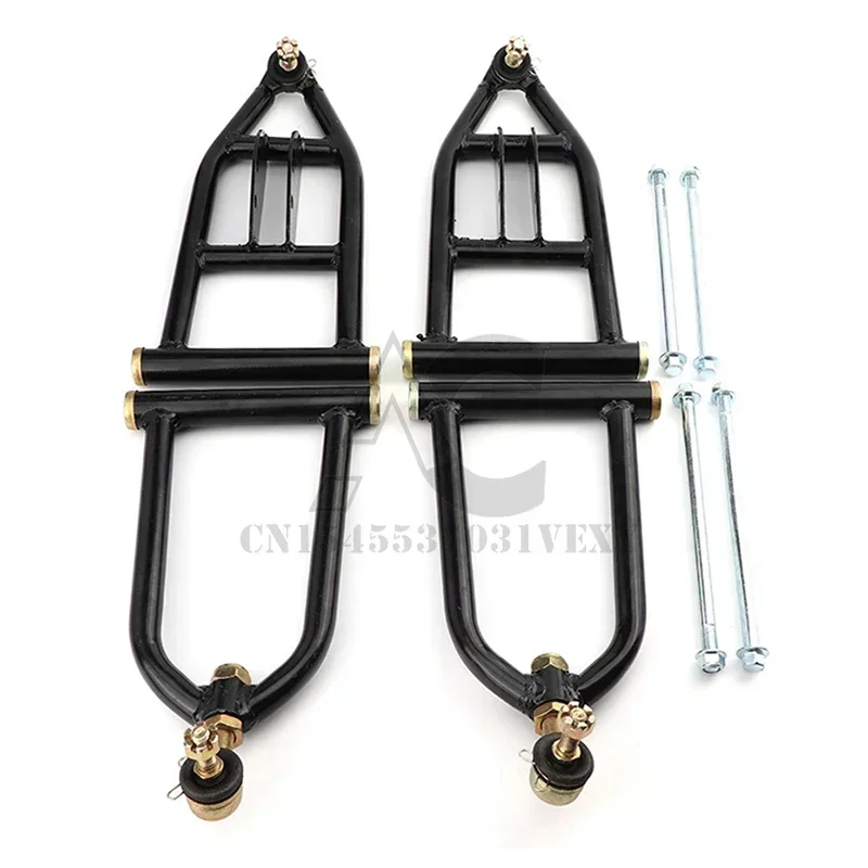 170mm Metal Upper/Lower Swingarm and Front Suspension Shock Kit for DIY ATV Quad Bike Dirt Bike Go Kart Parts