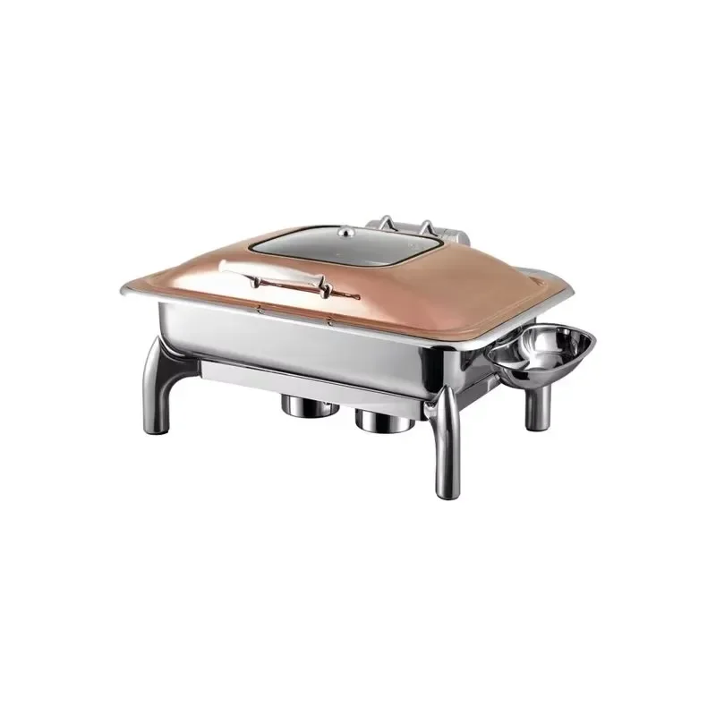 Stainless Steel Rectangular Hydraulic Hot Pot Warmer for Hotel Buffet Food Service Commercial Grade Heating Equipment 4