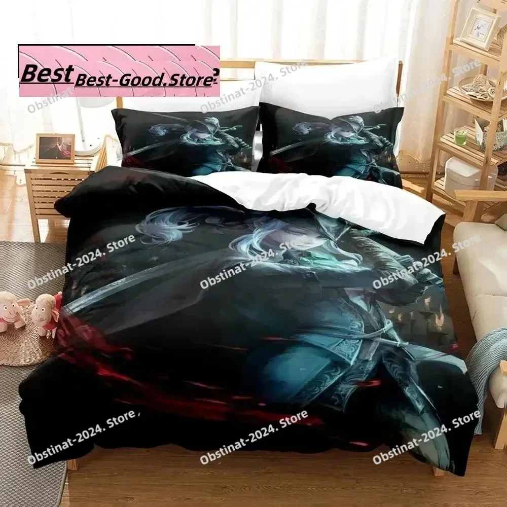 3D Game Lady Maria Bloodborne Bedding Set Printed single Comforter Quilt Duvet Cover Pillow Case 3 Pieces Sets Kids Adult Size