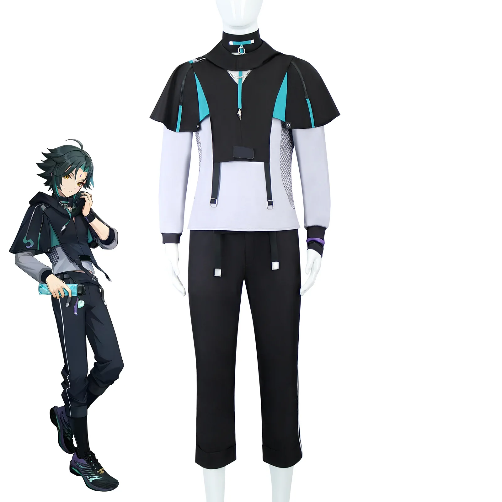 

Genshin Impact Cos Uniform Genshin Impact Linkage Drill Cosplay Clothing Two-dimensional Game Animation Role-playing Clothing Se