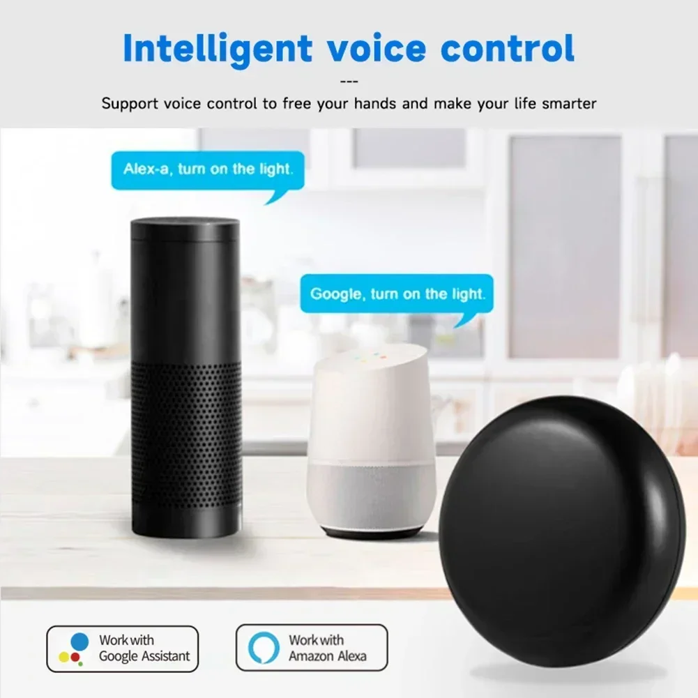 Smart Wifi Compatible Infrared IR Common Remote Control Voice Control Timing Control Intelligent IR Remote Tu Ya