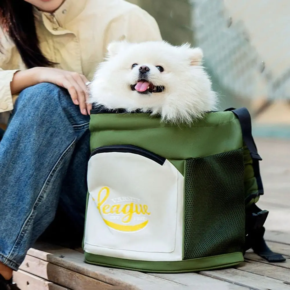 

Universal Large Capacity Dog Chest Bag Breathable Adjustable Strap Dog Backpack Foldable Cat Outdoor Bag Four Season