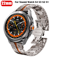 Stianless Steel Band For Xiaomi Watch S4 S3 S2 S1 Luxucy Metal 22mm Replacement Strap For Mi Watch 2 Pro/Color 2 Wrist Bracelet